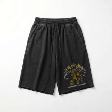 Benjart Heritage Lion Shorts Washed Black g