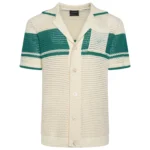 Crochet Knit Shirt Off White